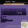Xiaomi 133+ Keys Black Cherry Profile Double Shot Shine Through PBT Keycaps RGB Backlit Keycaps for Cherry Gateron MX Switches Keyboard