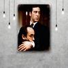 Corleone al pacino Kovové cedule nástěnná dekorace Vintage plechové cedule Kapitán kovový plakát Dekorace pro Bar Pub Klub Nástěnná dekorace