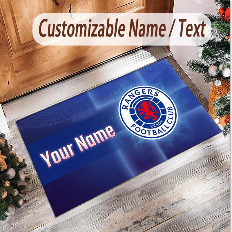 Personalized Crystal Velvet Carpet Rangers FC Pattern Non Slip Floor Rug