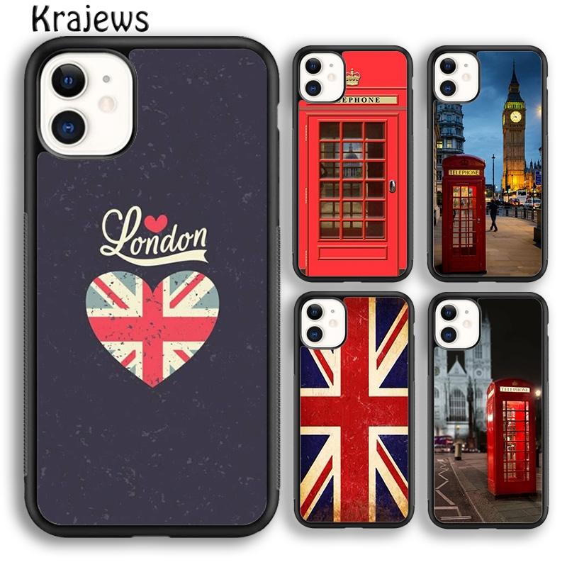 Telephone Box London Union Jack For iPhone 17 Air 16 Phone Case Cover 15 14 plus 11 12 13 pro max Fundas