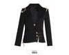 European Summer 2025 Mesh Spliced Pin-Decor Little Blazer for Women