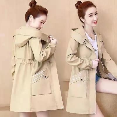 Mid-length Loose Windbreaker Fashion Windbreaker Women's Jacket Spring and Autumn Models