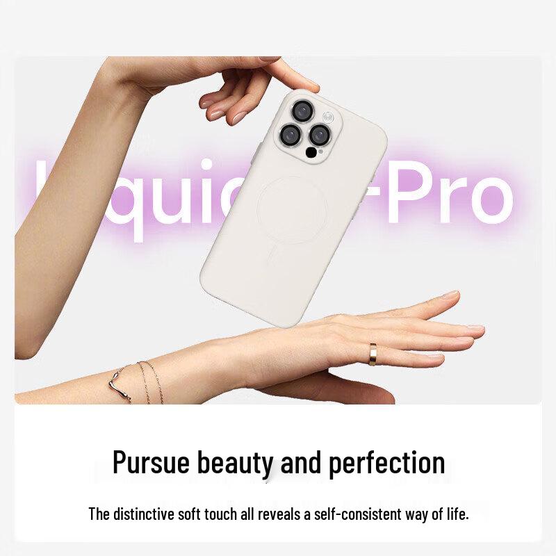 XuanKa MagSafe Liquid Silicone iPhone Case with Lens Protector