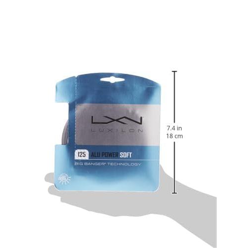 LUXILON ALU POWER 125 Tennis String - Silver Single Gut, High Performance Durable Tennis String WRZ990101