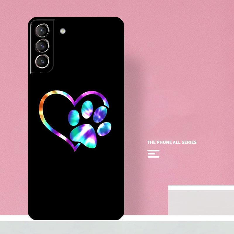 Dog Paw Phone Case For Samsung Galaxy S25 S26 Ultra S20 S21 S22 S23 S24 Plus S10 S25 FE Cover Coque