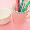 5Rollds Color Paper Tapes Handmade DIY Decorative Washi Tape Colored Adhesive Tapes