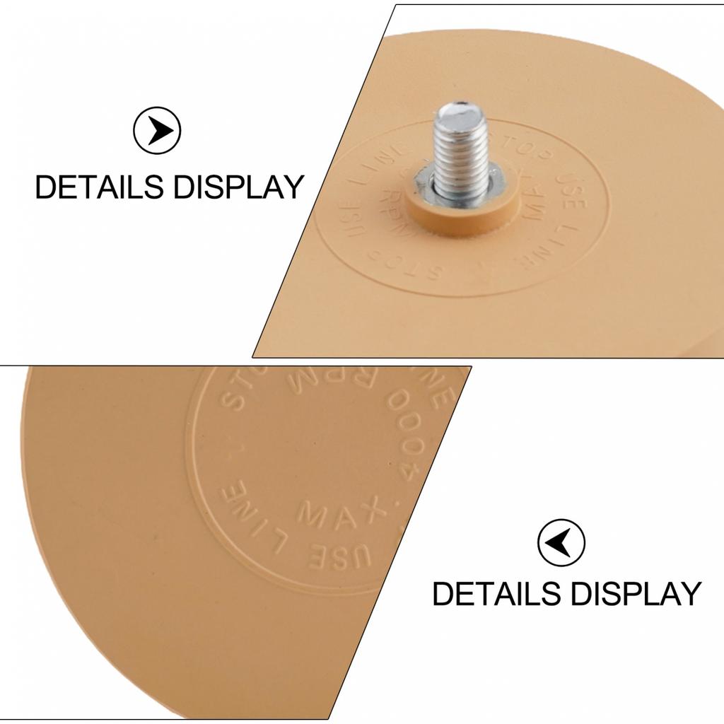 Gummi-Radierer-Rad mit 1 Adapter 88mm Aufsatz Niedriges Radierer-Karamell-Rad