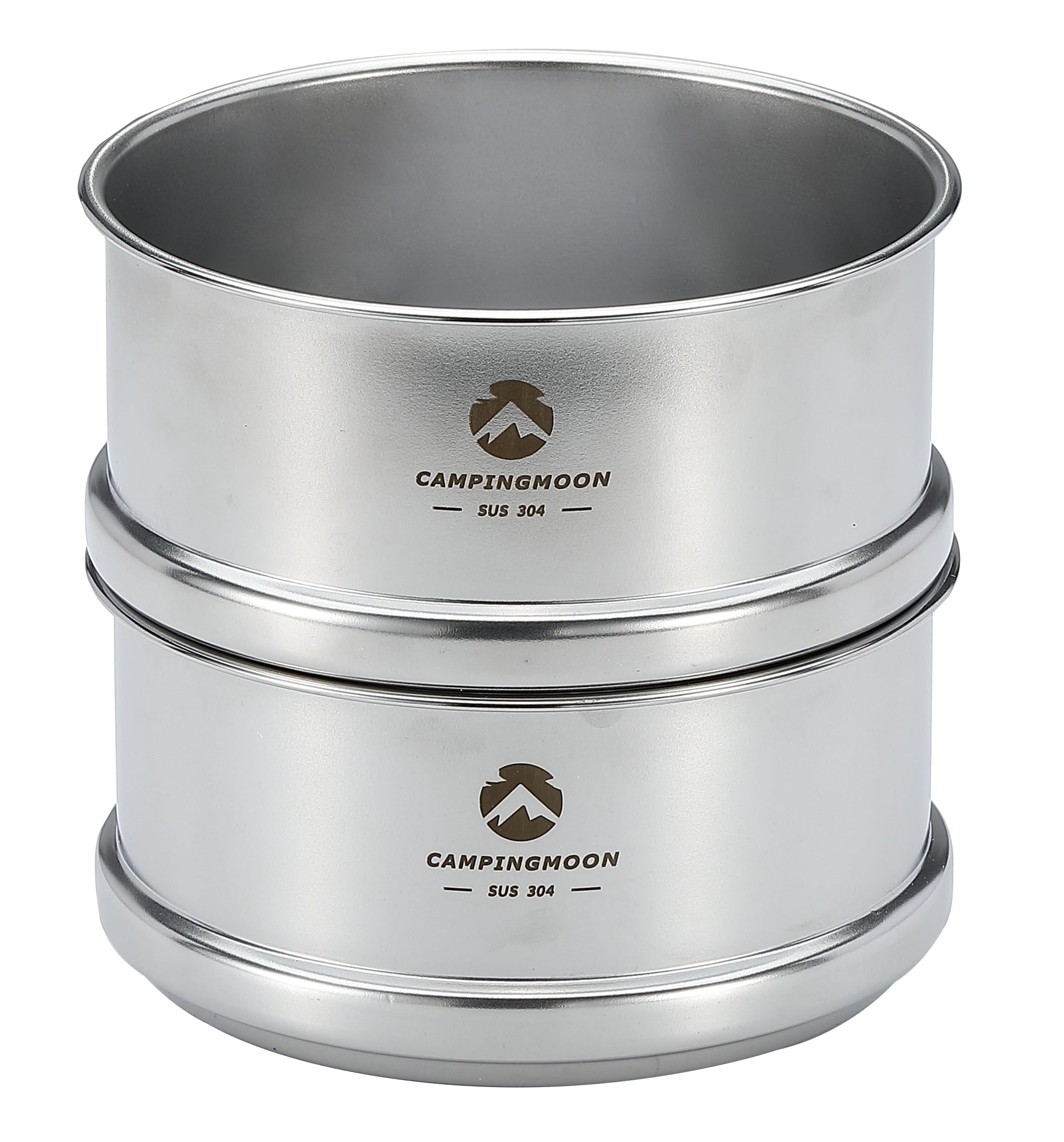 

CAMPING MOON Sierra Steamer for Sierra Cups, Steamer for Dim Sum, Mini Steamer, Stainless Steel 304, 12cm Diameter, 2 Tiers, S362