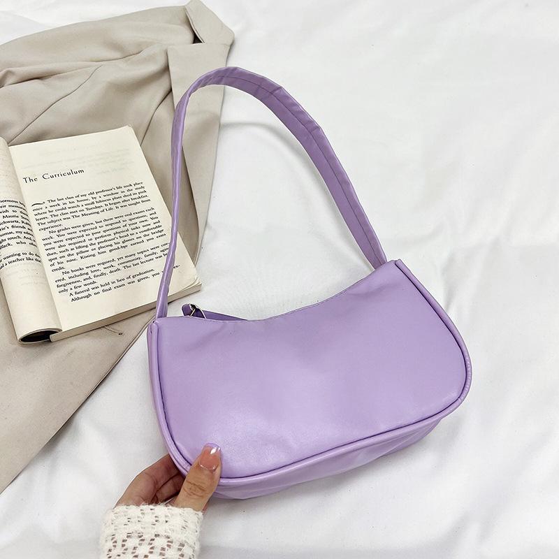 

New French cute armpit bag trendy fashion personality shoulder armpit bag ins beautiful mobile phone bag фіолетовий