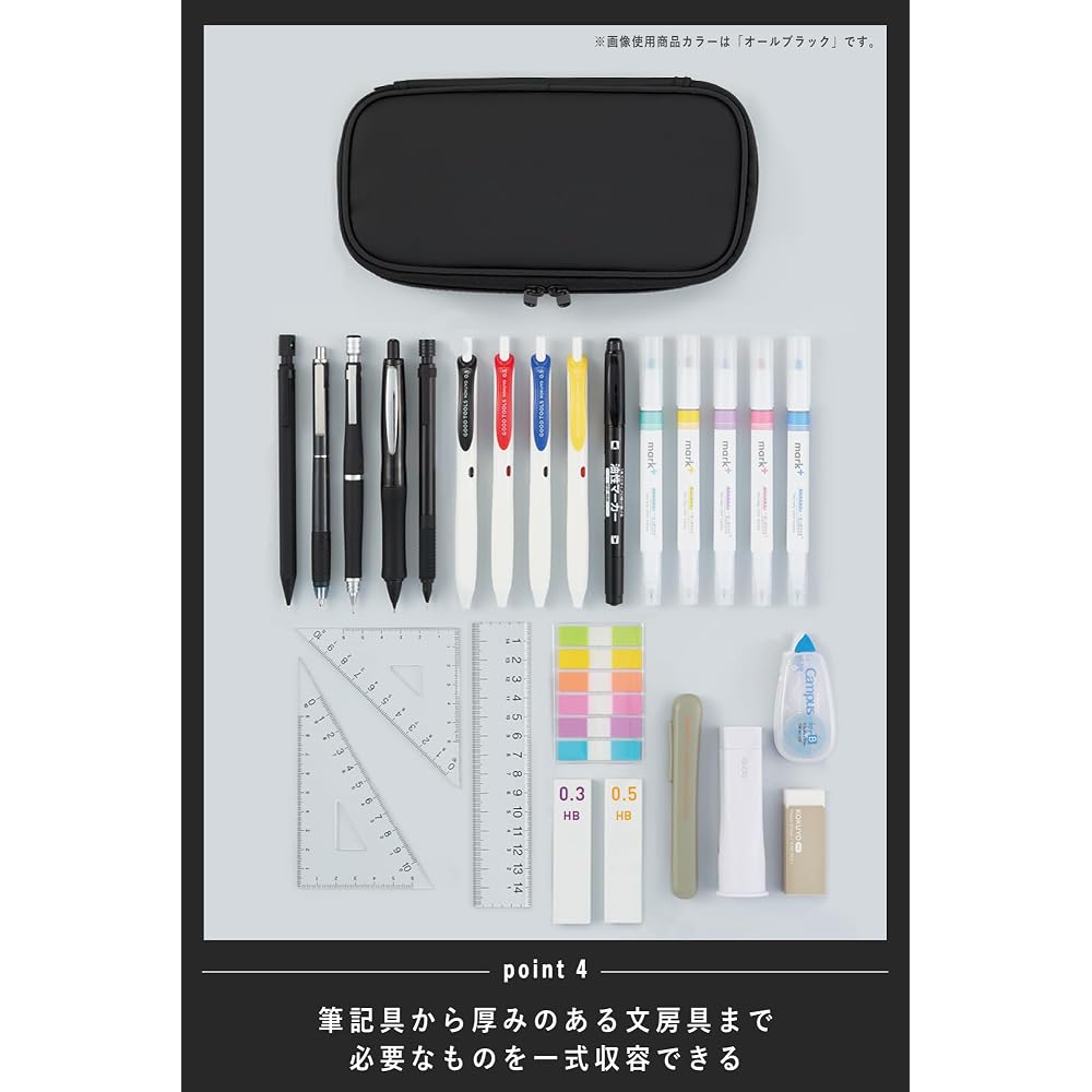 [Amazon.co.jp Exclusive] Kokuyo AMF-VBF340DB Pencil Case Naminami Holder Pen Case Webleor Navy