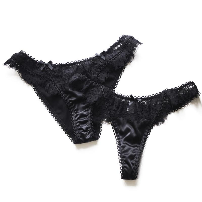 Sexy Eyelashes Lace Panties Women Underwear Low-waist Lingerie Embroidery Breathable Underpants Female G String Intimates