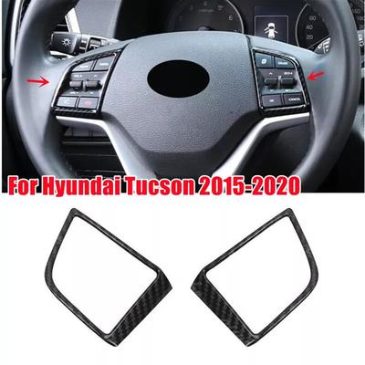 Kryty tlačítek Look z uhlíkových vláken vhodné pro vozy Hyundai Tucson