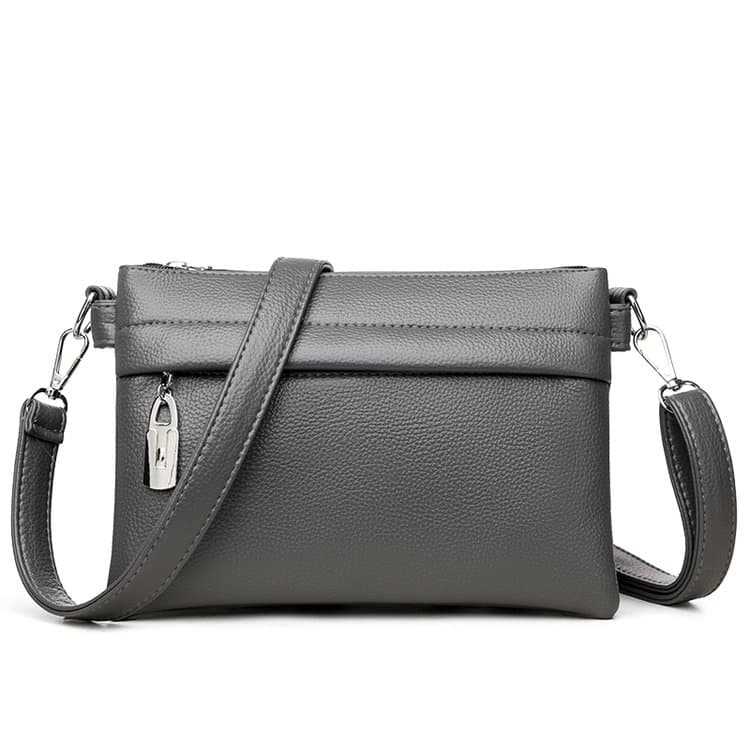 

Новая женская модная маленькая квадратная сумка, наплечная сумка-мессенджер 23*9*16cm серый