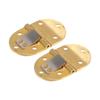 2Pcs Brass Butler Tray Hinge Round Edge 2 1 2 x1 1 2  With Screws Folding Flap