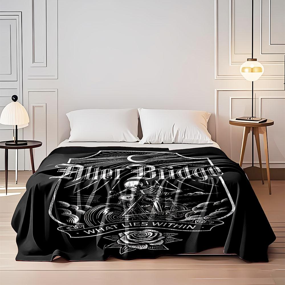 Skeleton Rider Blanket Design for all seasons blanket lunch break throw gift
