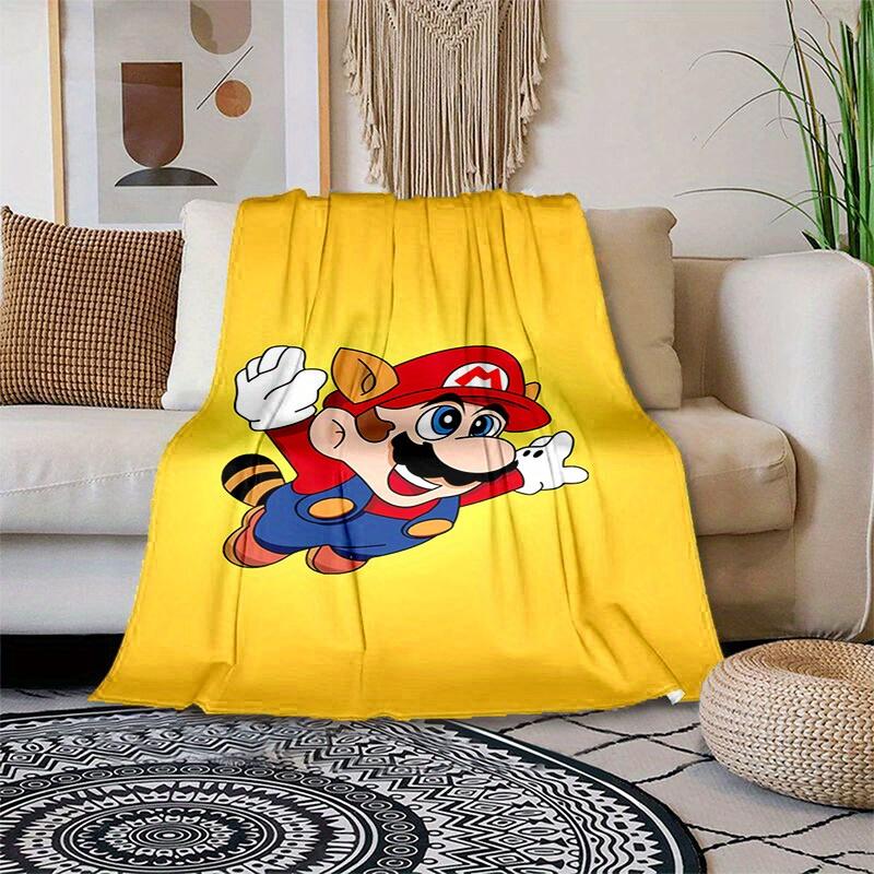 1pcSuper Mario Plush Blanket - Soft and Comfortable for All Seasons, Makes a Great Gift!B06050m