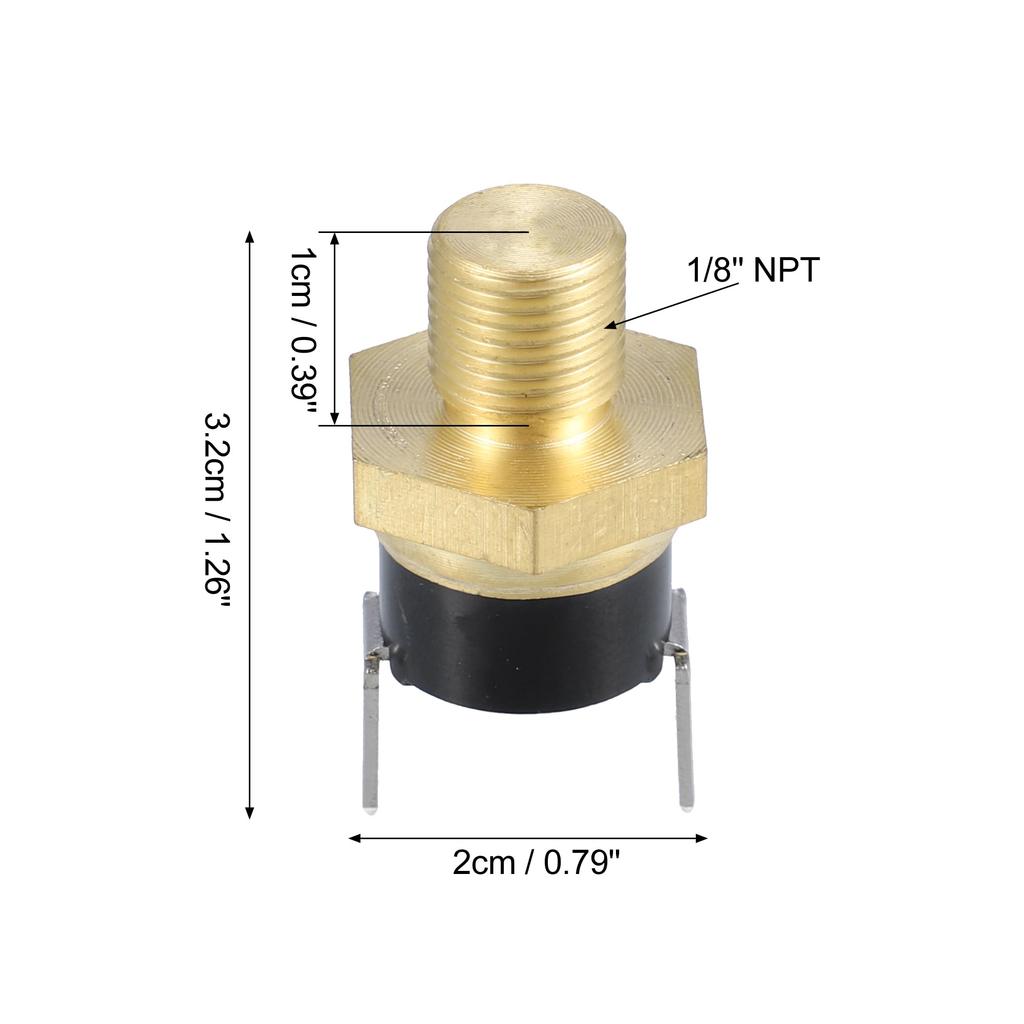 uxcell Universal 3mmNPT 150 Degree On 135 Degree Off Car Radiator Engine Cooling Fan Temperature Thermosensor Switch