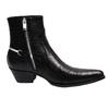 black embossed cowhide