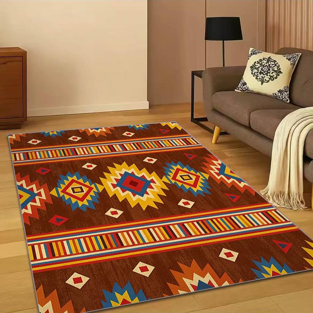 Luxury Moroccan Design Carpet Non Slip Area Rug for Dining Room Living Room Bedroom Floor Mat Home Decor Geometric Pattern Mat