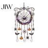 Whimsical Bat And Black Cat Decor Halloween Acrylic Wind Chime Pendant, Crystal Suncatcher Hanging Ornaments, Decorative Handcrafted Spooky