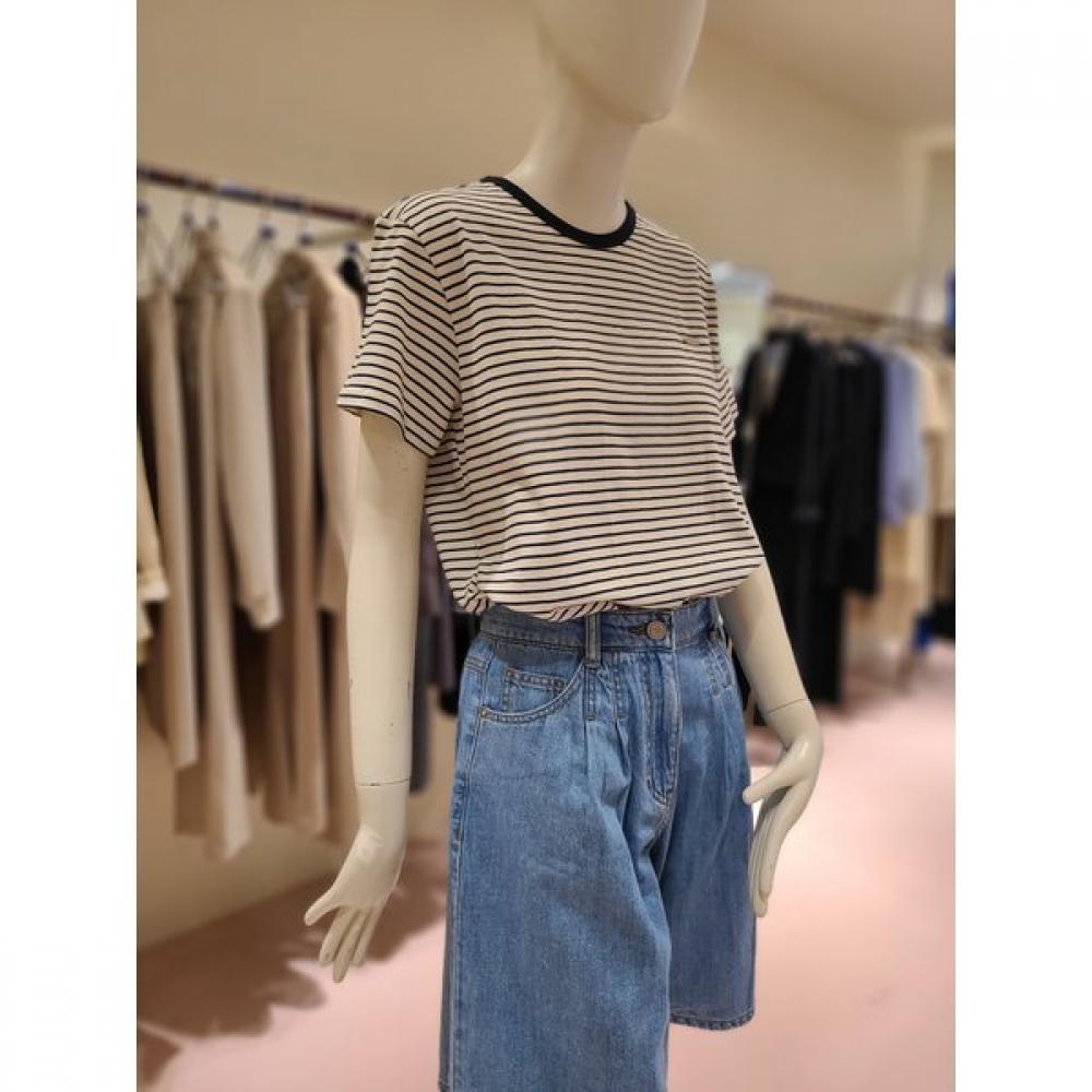 Cc Collect. Stripe Round Neck Tee C262psm133