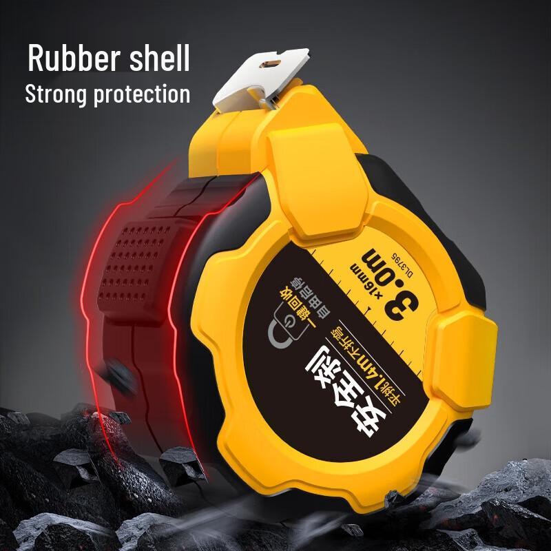 SOXW Self-Locking Rubberized Steel Tape Measure