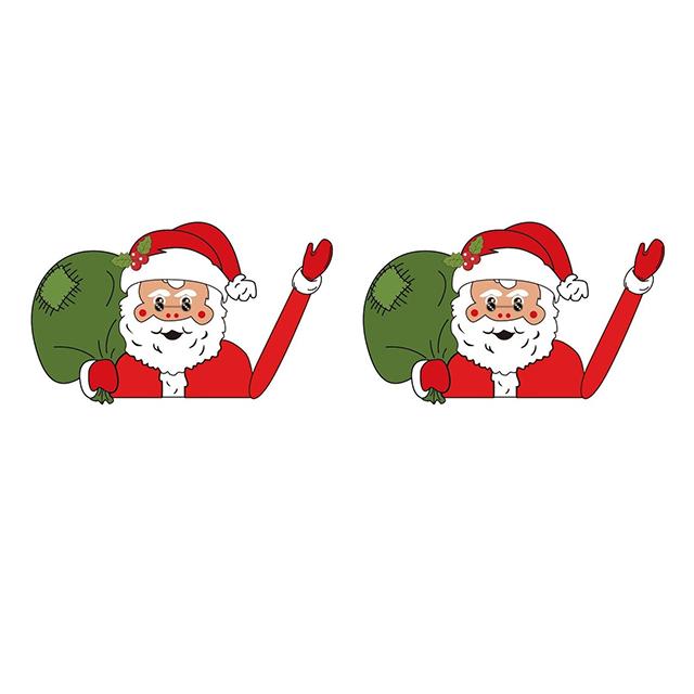 Car Rear Wiper Decal Christmas Santa Claus Xmas Novelty Sticker for Car Wiper Window Decals Christmas Decoration Ornaments