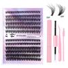 Diy Segmented Fried Hair Single Cluster False Eyelashes 12 Rows Large Capacity Daily Makeup