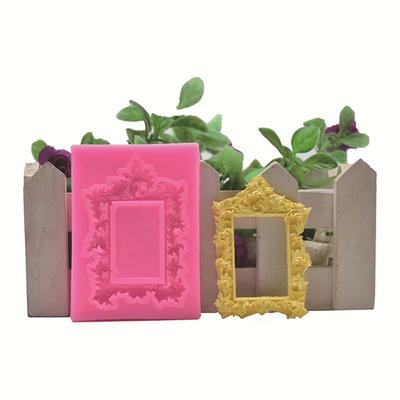 Vintage Geprägter Rahmen Silikon Fondant Gussform Hochzeitstorte Dekoration