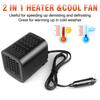 12V 120w Car Electric Heater Fan Windscreen Defroster Demister Heater Fan Combo Defogging Defrosting Heating Fan