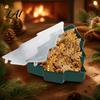 Festive Countertop Storage Box Christmas Serving Tray with Airtight Lid Decorative PP Food Organizer School Supply Moisture Proof Container Holiday