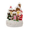 Miniature Gingerbreads House Shatterproof Resin Christmas Village Accessory For Kids Family Holiday Decoration