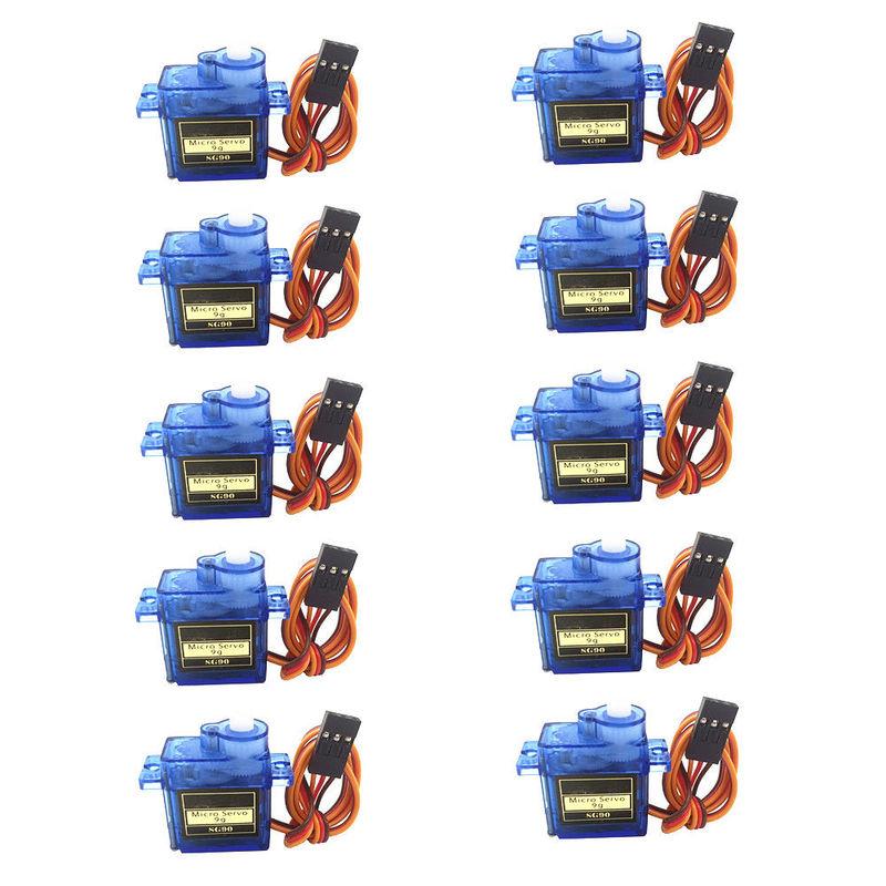 Bulk Pack 5/10/20pcs SG90 Micro Servo Motors 9g Load 180/360 Degree Rotation Mount Kit for RC Cars Airplanes Arduino UNO DIY