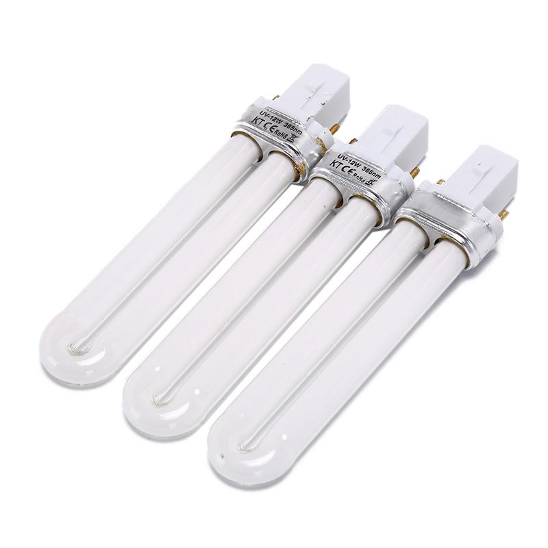 

3шт 12W УФ лампа лампы лампы для ногтей электронный сушилка для ногтей uv gel tube