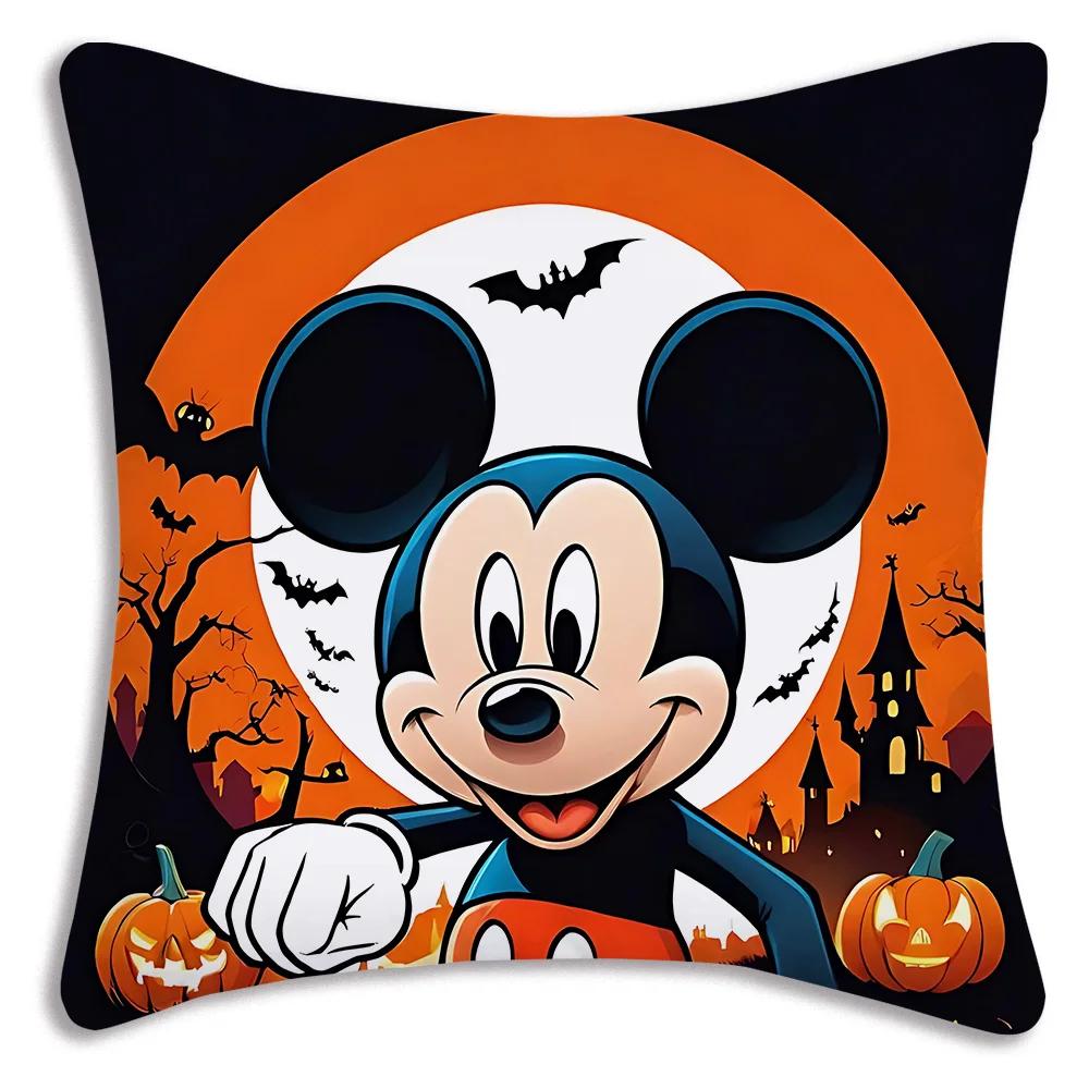 Halloween Disney Topolino Minnie Federe Cuscino Cartone Animato Divano Decorativo Casa Stampa Carina Federa Cuscino