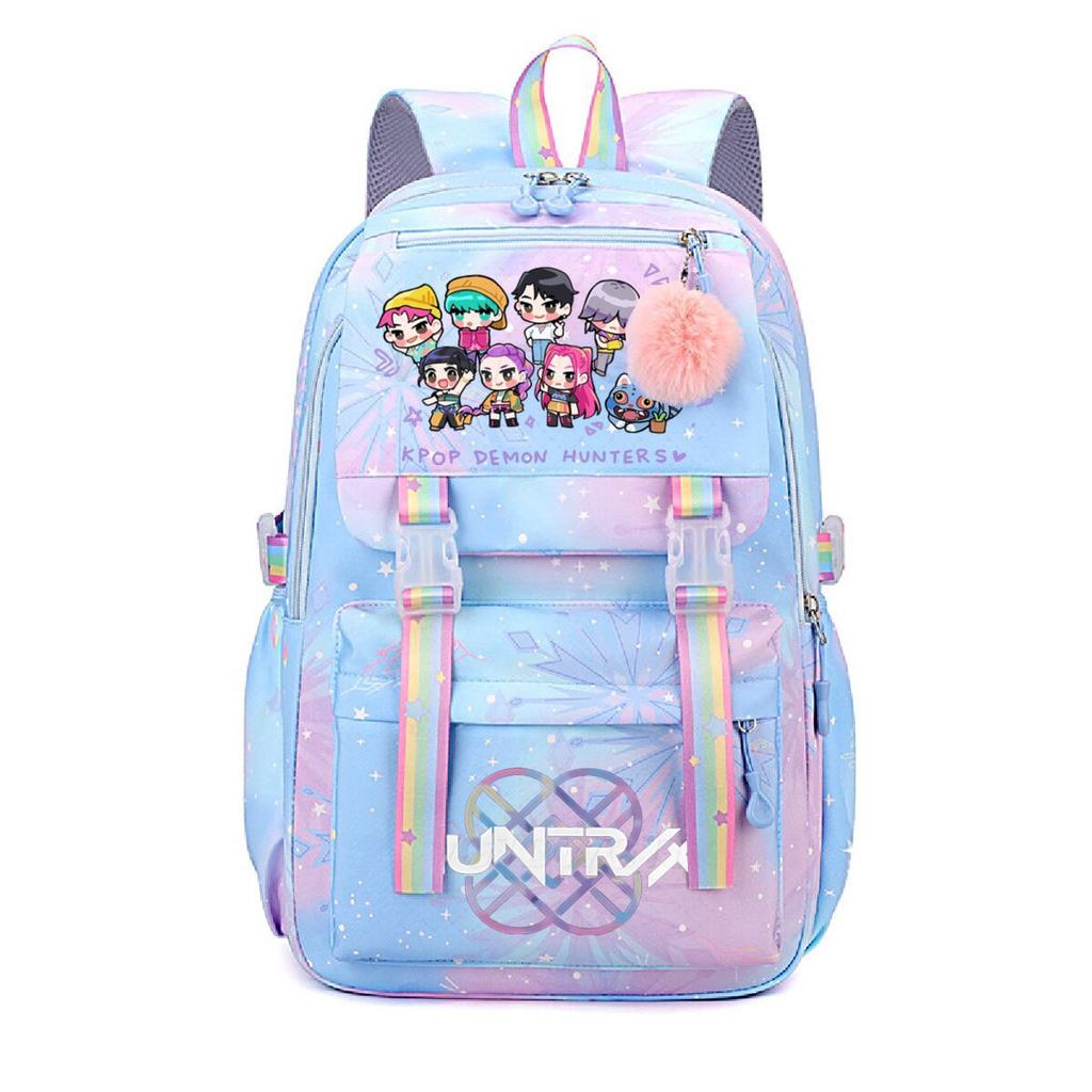 Animation Cartoon Peripheral Printing Korean Version Trend Burden Reduction Backpack Large Capacity Student Leisure Bag
