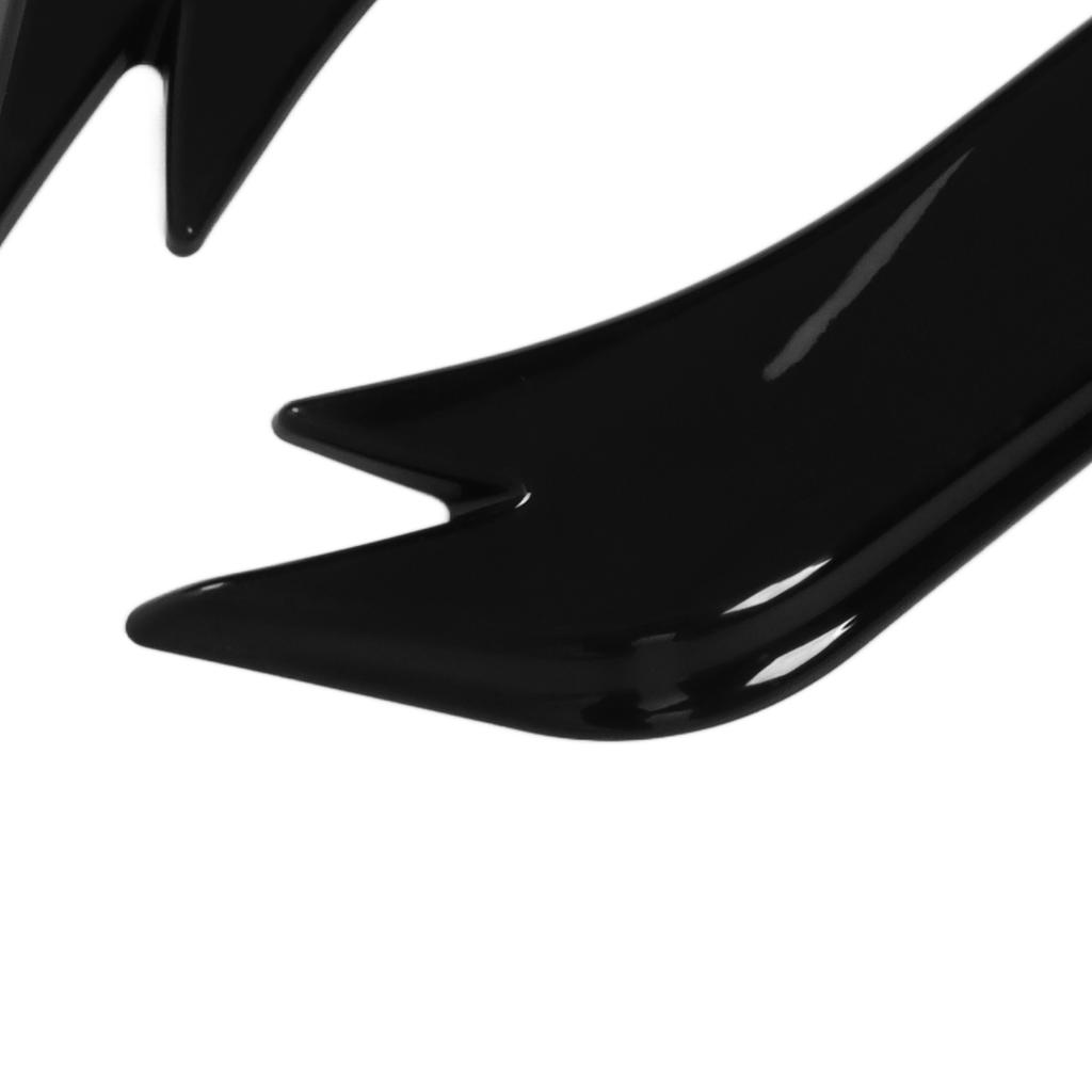 2 Stück Auto Stoßstange Hinten Lippe Diffusor Splitter Seitenschweller Canard oder mit Befestigungsschrauben