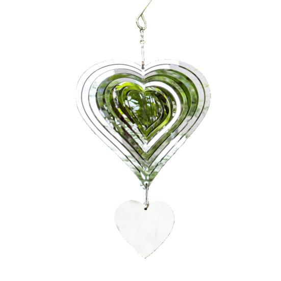 Stainless Steel Reflective Wind Spinners Outdoor Garden Decor Sparkly Wind Chime Yard Patio