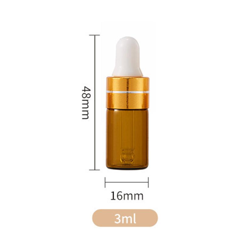 5Pcs Clear Glass Dropper Bottles With Lids Accurate Droppers For Essential Oils Serums Diy Skincare Samples