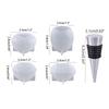 Geometric Spherical Bottle Stopper Resin molds 5Pcs Wine Bottle Stopper Crystal Epoxy Silicone Mold for DIY Casting