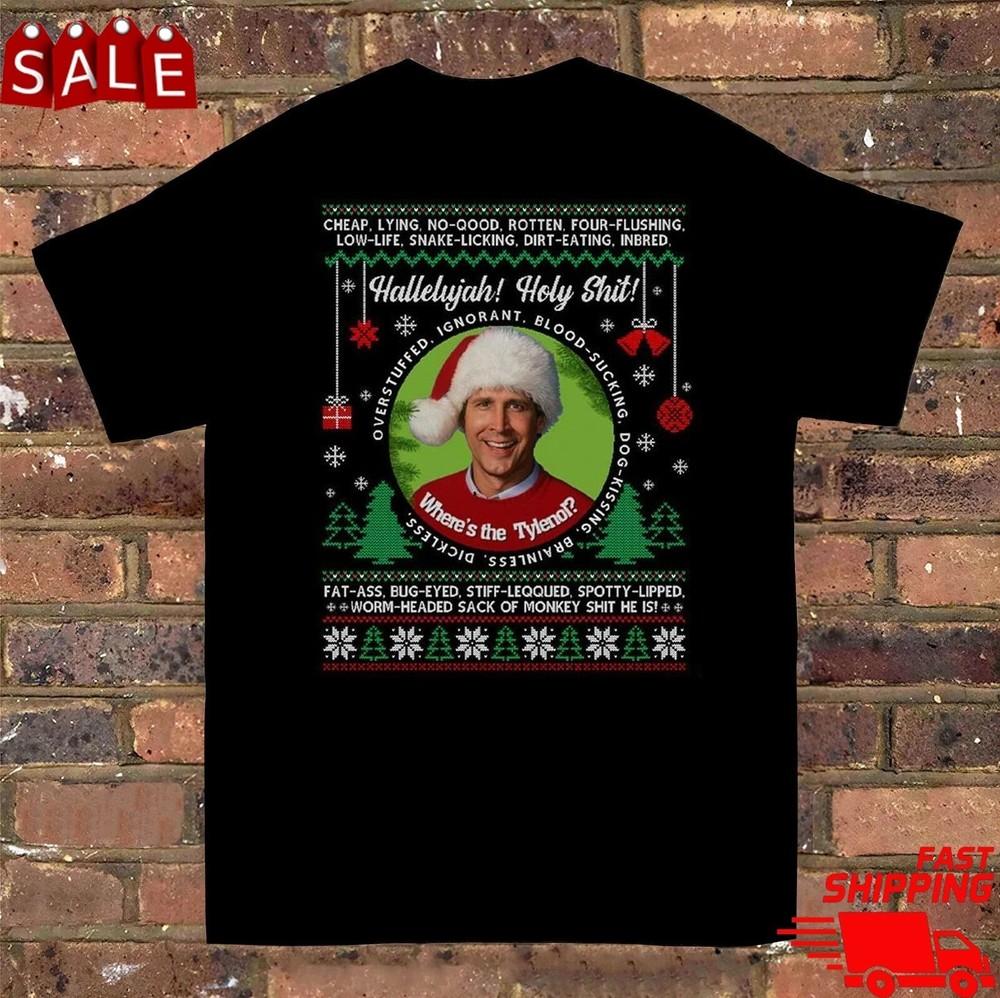 Clark Griswold Hallelujah Christmas Vacation National Lampoon039s Christmas TShirt Unisex T-Shirt XXXXL