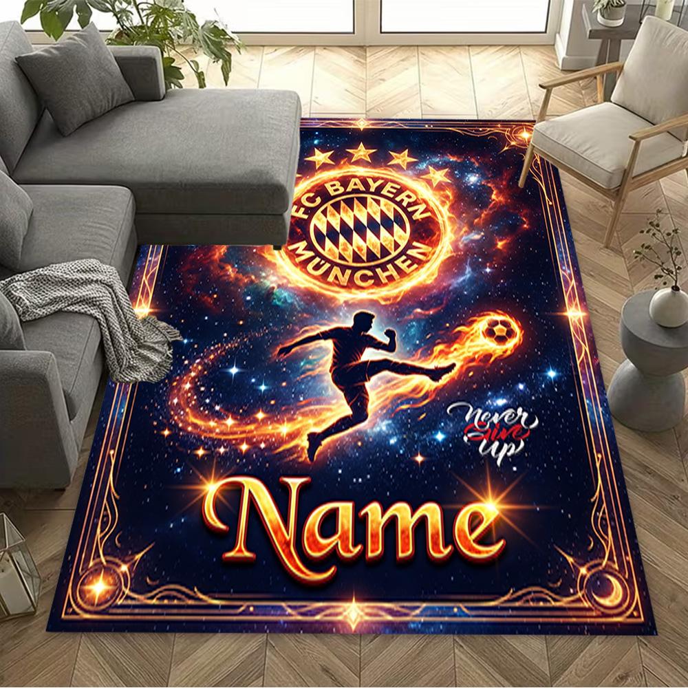 Bayern Munich Galaxy Artwork Carpet Suitable for Playrooms Game Room Dormitory Balcony Antislip Carpet Anime Office Decor