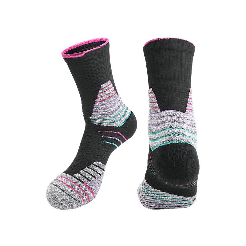 Men's Cross-Border Elite Basketball Socks: Breathable, Non-slip, Sweat-absorbing Mid-calf Sports Socks