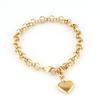 316L Stainless Steel Heart Bracelet For Women Fashion Heart Pendant Chain Bracelets Jewelry Gift