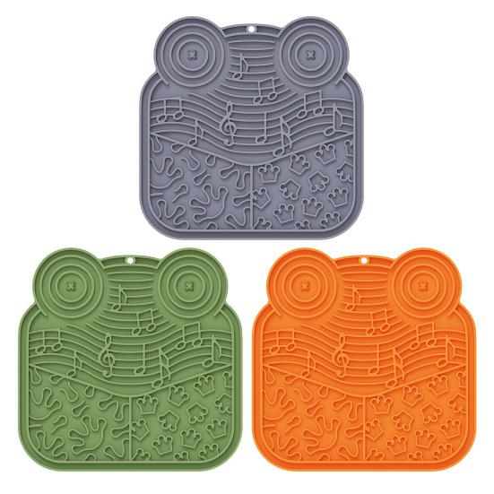 Pet Lick Mat, Suction Cup Slow Feeder Mat, Multi-Texture Design, Silicone Slow Feeding Mat for Cats And Dogs Thick Treat