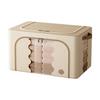 Large Foldable Storage Box for Clothes and Quilts - Visible and Durable Organizer Bin