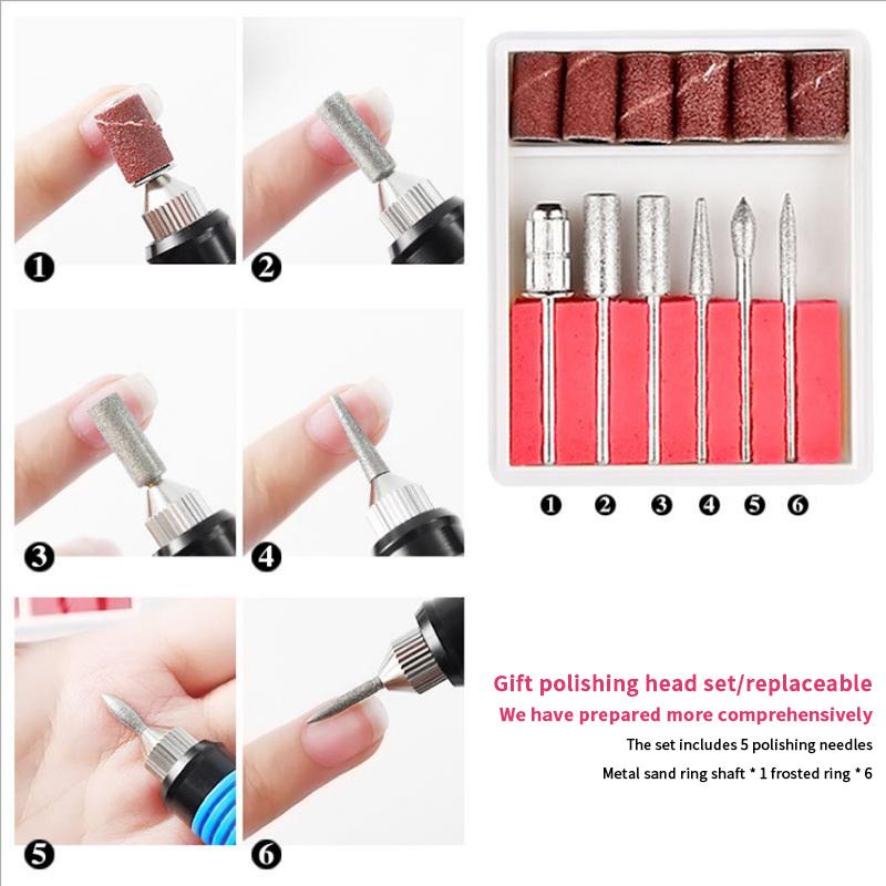 Professional Strong Function Nail Drill Machine Set Electric Nail Sander Gel Polish Remover Tool Driller Manicure Nail Accessory
