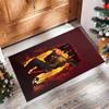 DOOM Printed Crystal Velvet Area Rug, Soft Anti-Slip Water Absorbent Floor Mat for Living Room Bedroom