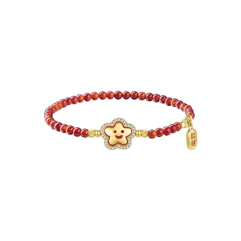 

Циркон агат смайлик звезда браслет нишевый дизайн браслет милый универсальный легкая роскошь ювелирные изделия женщины