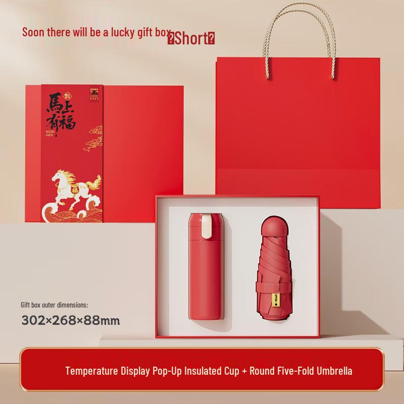 Aiqiyi Selected A1 Insulated Bottle and Umbrella Gift Set